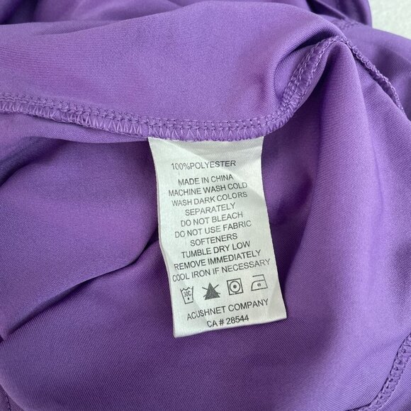 FootJoy Purple Polo Shirt Golf Apparel Cotton Blend Short Sleeve CSTOR Womens L - Picture 7 of 11